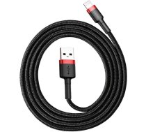 Baseus Lightning Cafule Cable 2.4A 0.5m Red + Black (CALKLF-A19)