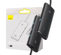 Baseus HUB Lite Series 4-in-1 adapter (USB-A to 4xUSB-A 3.0 5Gb/s) cable 2m, Black (WKQX030201)