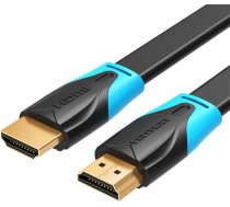 Vention Flat HDMI Cable Vention VAA-B02-L075, 0.75m, 4K 60Hz (Black)