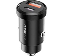 Essager Car Charger 1xUSB-A 1xUSB-C 45W Essager (black) ECCAC45-TL01-Z