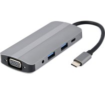 Gembird I/O ADAPTER USB-C TO HDMI/USB3/8IN1 A-CM-COMBO8-02 GEMBIRD