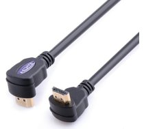 Reekin HDMI Cable - 1,0 Meter - FULL HD 2x 90° (High Speed w. Ethernet) HDMI-007-1M