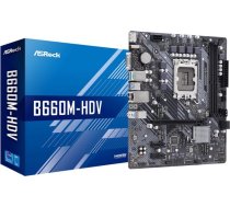 As-Rock MB ASRock B660M-HDV Intel Motherboard 90-MXBH40-A0UAYZ