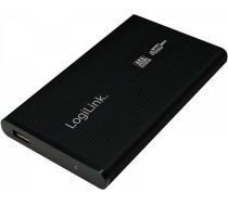 Logilink HDD Enclosure 2,5 Inch, S-ATA, USB 2.0, Alu, black (UA0041B)