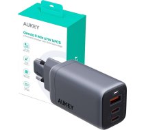 Aukey AUEKY Omnia II Mix PA-B6U Wall charger 1x USB 2x USB-C Power Delivery 3.0 67W