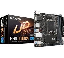 Gigabyte H610I DDR4 Motherboard - Supports Intel Core 14th CPUs, 4+1+1 Hybrid Digital VRM, up to 3200MHz DDR4 (OC), 1xPCIe 3.0 M.2, GbE LAN, USB 3.2 Gen 1