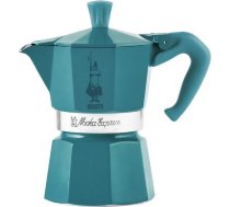 Bialetti Moka Express Winter Wonderland 3TZ cafe 140 ml Turquoise, Silver 0001007