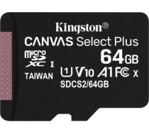 Kingston Memory card microSD 64GB Canvas Select Plus 100MB/s SDCS2/64GBSP