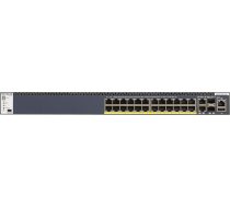 Netgear M4300-28G-PoE+ Managed L2/L3/L4 10G Ethernet (100/1000/10000) Power over Ethernet (PoE) 1U Black GSM4328PA-100NES