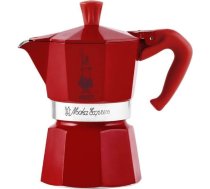 Bialetti Moka Express Winter Wonderland 3TZ cafe 140 ml Red, Silver 0001006