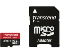 Transcend MEMORY MICRO SDHC 32GB W/ADAPT/CLASS10 TS32GUSDU1 TRANSCEND