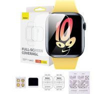 Baseus NanoCrystal Protective Film for Apple Watch 4/5/6/SE/SE 2, 40mm (2pcs) with mounting kit, Transparent (P6001510B201-00)