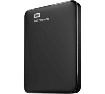 Western Digital External HDD|WESTERN DIGITAL|Elements Portable|1TB|USB 3.0|Colour Black|WDBUZG0010BBK-WESN