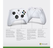 Microsoft Xbox Wireless Controller White Gamepad Xbox Series S,Xbox Series X,Xbox One,Xbox One S,Xbox One X Analogue / Digital Bluetooth/USB ART#249534