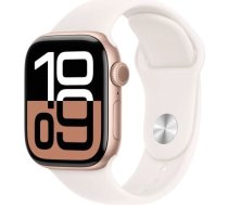 Apple Watch Series 10 GPS 42 mm Rose Gold Aluminium Case with Light Blush Sport Band - S/M MWWH3ET/A