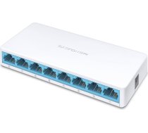 Mercusys | Switch | MS108 | Unmanaged | Desktop | 10/100 Mbps (RJ-45) ports quantity 8 | 1 Gbps (RJ-45) ports quantity | SFP ports quantity | PoE ports quantity | PoE+ ports quantity |     Power supply type External | month(s)