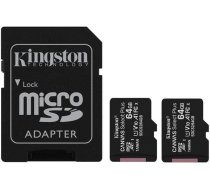 Kingston MEMORY MICRO SDXC 64GB UHS-I/2PACK SDCS2/64GB-2P1A KINGSTON