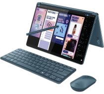 Lenovo Yoga Book 9 13IMU9 Intel Core Ultra 7 155U Hybrid (2-in-1) 33.8 cm (13.3") Touchscreen 2.8K 32 GB LPDDR5x-SDRAM 512 GB SSD Wi-Fi 6E (802.11ax) Windows 11 Home Teal 83FF0020PB