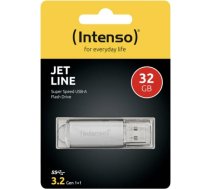 Intenso Jet Line Aluminium 32GB USB Flash Drive 3.2 Gen 1x1 Silver 3541480