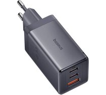 Baseus Wall charger Baseus GaN5 2x USB-C + USB, 65W + cable 1m (grey) 08899ITP