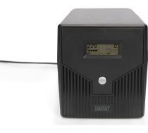 Digitus Line-Interactive UPS DN-170074, 1000VA, 600W, 2x 12V/7Ah battery, 4x CEE 7/7 outlet, 2x RJ45, 1x USB 2.0 type B, 1x RS232, LCD, Simulated Sine Wave, 338x150x162mm, 7.8kg