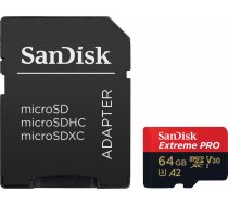 Sandisk microSDXC 64GB Extreme Pro A2 C10 V30 UHS-I U3 06615NRD