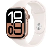 Apple Watch Series 10 GPS 46 mm Rose Gold Aluminium Case with Light Blush Sport Band - M/L MWWU3ET/A