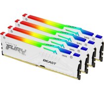 Kingston Technology FURY Beast 128GB 5600MT/s DDR5 CL40 DIMM (Kit of 4) White RGB XMP KF556C40BWAK4-128