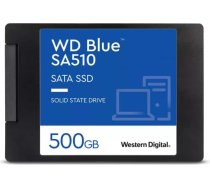 Western Digital SSD|WESTERN DIGITAL|Blue SA510|500GB|SATA 3.0|Write speed 510 MBytes/sec|Read speed 560 MBytes/sec|2,5"|TBW 200 TB|MTBF 1750000 hours|WDS500G3B0A