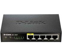 D-Link Unmanaged L2 Fast Ethernet (10/100) Power over Ethernet (PoE) Black network switch DES-1005P/ DES-1005P/E