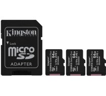 Kingston MEMORY MICRO SDXC 64GB UHS-I/3PACK SDCS2/64GB-3P1A KINGSTON
