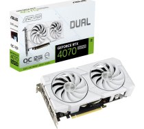 Asus Karta graficzna Asus Dual GeForce RTX 4070 SUPER EVO White OC 12GB GDDR6X (DUAL-RTX4070S-O12G-EVO-WHITE) 90YV0KC8-M0NA00