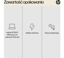 Hewlett-Packard HP ENVY x360 15-FH0023DX AMD Ryzen™ 7 7730U Hybrid (2-in-1) 39.6 cm (15.6") Full HD Touchscreen 16 GB LPDDR4x-SDRAM 512 GB SSD Wi-Fi 6E (802.11ax) Windows 11 Home Black New Repack/Repacked 7H1T1UA