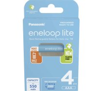 Panasonic Rechargeable Batteries ENELOOP Lite BK-4LCCE/4BE AAA, 550 mAh, 4 pc(s)