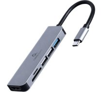 Gembird I/O ADAPTER USB-C TO HDMI/USB3/6IN1 A-CM-COMBO6-02 GEMBIRD