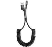 Baseus Lightning Fish eye Spring Data Cable 2A 1m Black (CALSR-01)