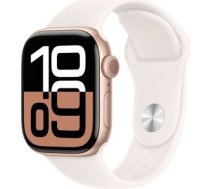 Apple Watch Series 10 GPS 46mm Rose Gold Alu Case, Light Blush Sport Band M/L EU MWWU3 MWWU3QCA