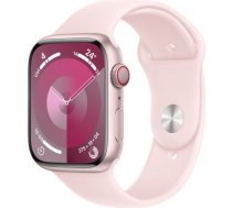 Apple Watch Series 9 GPS + Cellular 45mm Pink Aluminium Case with Light Pink Sport Band - M/L MRML3ET/A