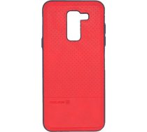 Evelatus Samsung Galaxy A6 Plus 2018 TPU case 1 with metal plate (possible to use with magnet car holder) Red 003777