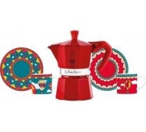 Bialetti Kawiarka Bialetti Bialetti MOKA EXPRESS 3TZ rossa + 2 Cups Winter Wonderland 0001016