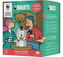 Bialetti Kawiarka Bialetti Bialetti - Moka Express 3tz + Torba WWF 2501020183