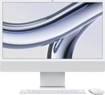 Apple iMac 24” 4.5K Retina,   M3 8C CPU, 8C GPU/8GB/256GB SSD/Silver/RUS MQR93RU/A