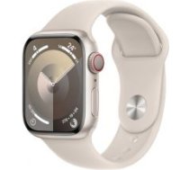 Apple Watch Series?9 GPS + Cellular 41mm Starlight Aluminium Case with Starlight Sport Band - S/M MRHN3ET/A