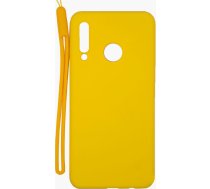 Evelatus Huawei P30 Lite Soft Touch Silicone Case with Strap Yellow EHP30LSTSCWSY