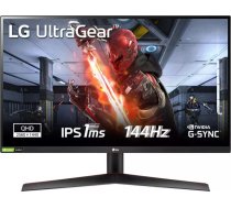 LG | Gaming Monitor | 27GN800P-B | 27 " | IPS | 2560 x 1440 pixels | 16:9 | 1 ms | 350 cd/m² | HDMI ports quantity 2 | 144 Hz 27GN800P-B.AEU