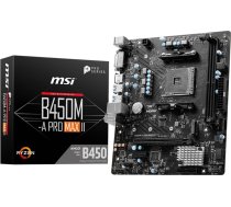 MSI B450M-A PRO MAX II motherboard AMD B450 Socket AM4 micro ATX