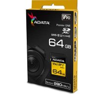 Adata Karta ADATA Premier One SDXC 64 GB Class 10 UHS-II/U3 V90 (ASDX64GUII3CL10-C)