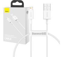 Baseus Lightning Superior Series cable, Fast Charging, Data 2.4A, 0.25m White (CALYS-02)