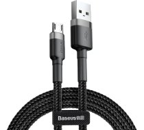 Baseus Micro USB Cafule Cable 2.4A 1m Gray + Black (CAMKLF-BG1)