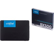 Crucial SSD|CRUCIAL|BX500|500GB|SATA 3.0|Write speed 500 MBytes/sec|Read speed 550 MBytes/sec|2,5"|TBW 120 TB|MTBF 1500000 hours|CT500BX500SSD1